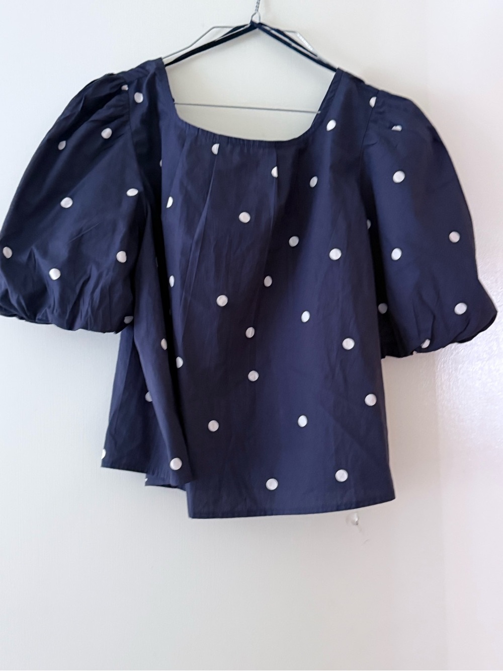 Maeve Puff-Sleeve Swing Blouse